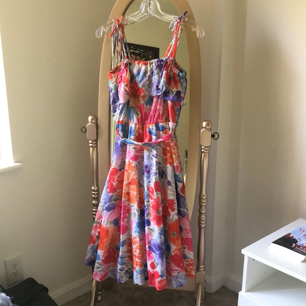 Floral 70s summer dress